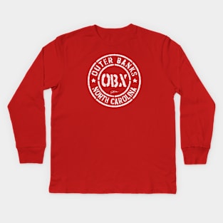 Outer Banks, OBX, North Carolina Kids Long Sleeve T-Shirt